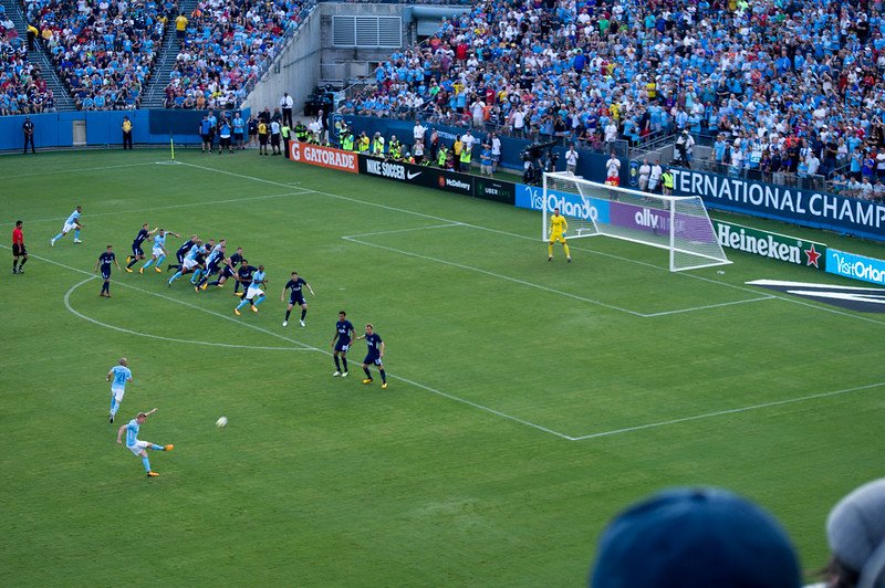 Kevin de Bruyne free kick (Otamendi goal)